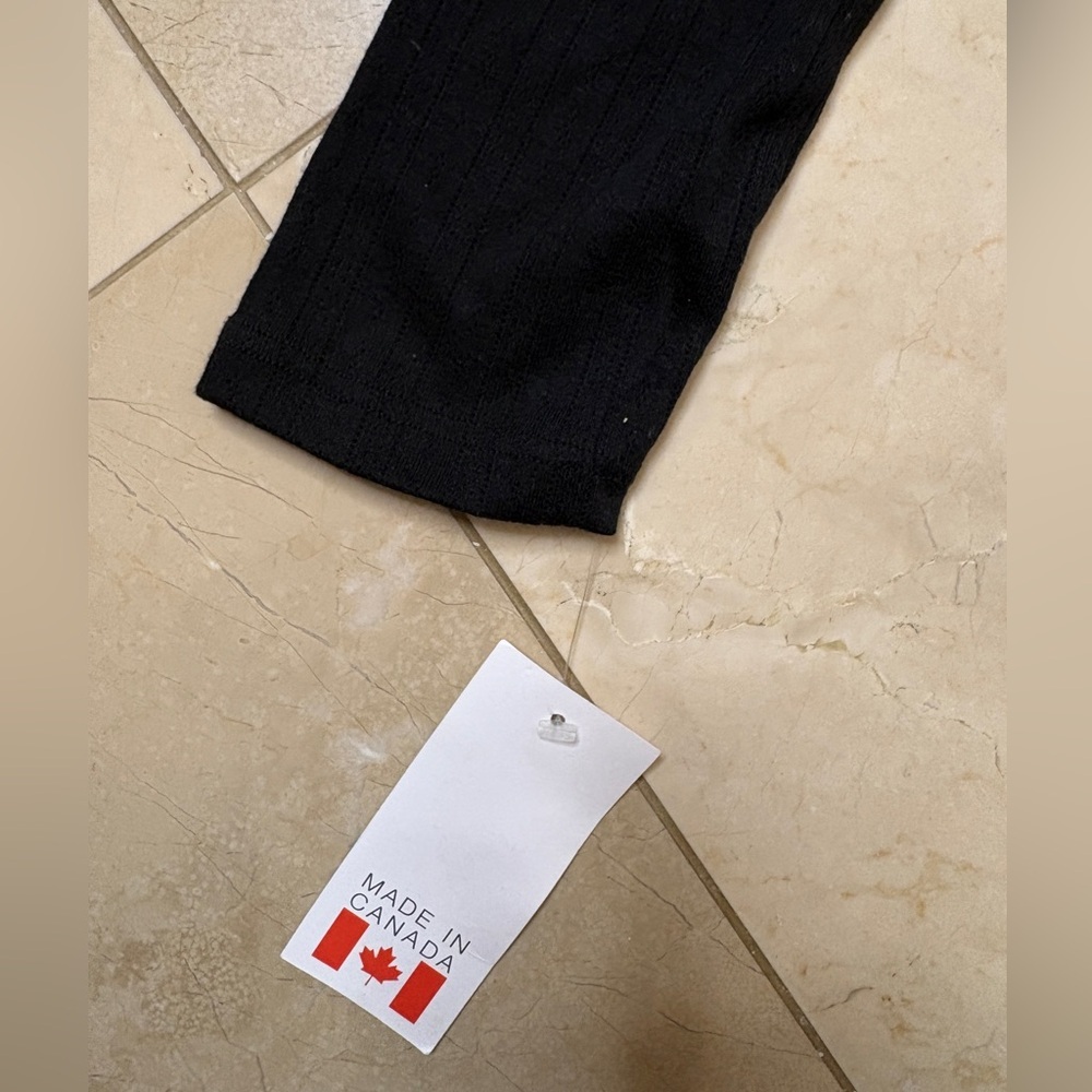 ⭐️ Antistar Black Long Sleeve Cropped Top- size XL - Picture 8 of 8